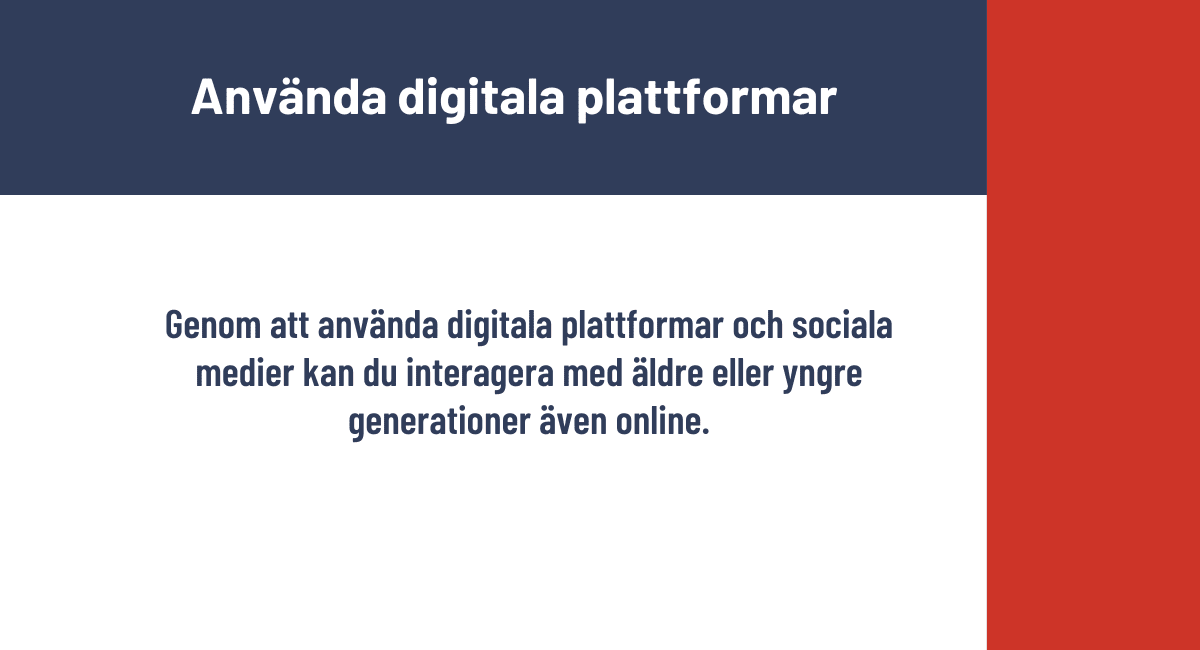 Använda digitala plattformar