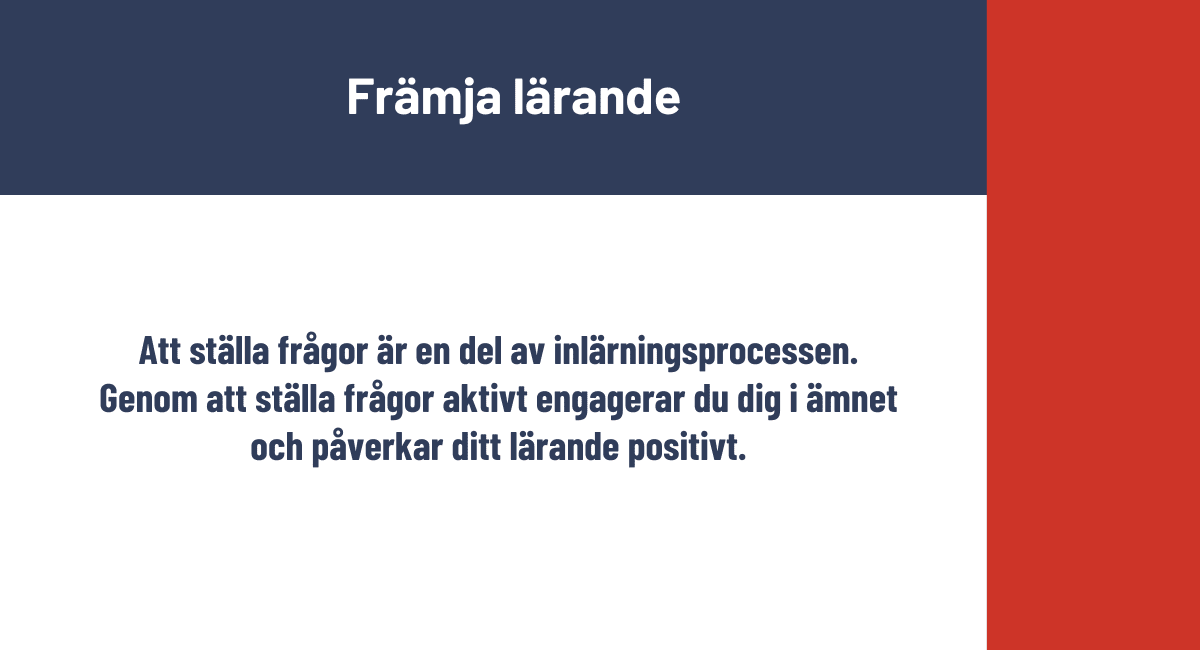 Främja lärande