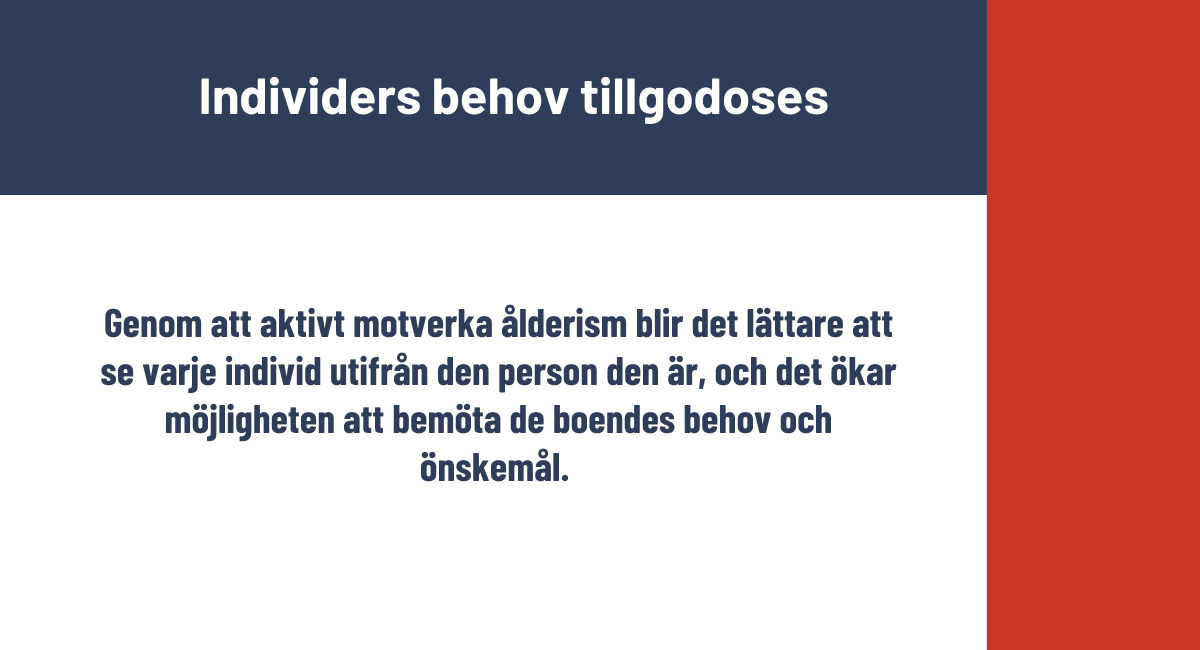 Individers behov tillgodoses