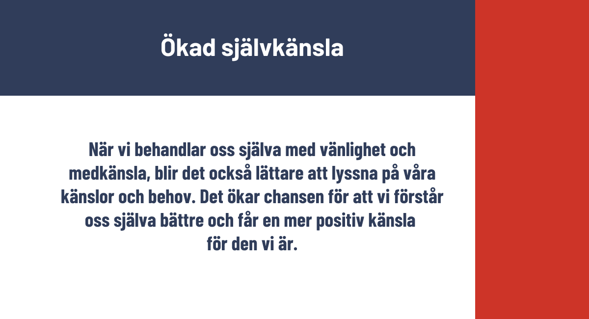 Ökad självkänsla